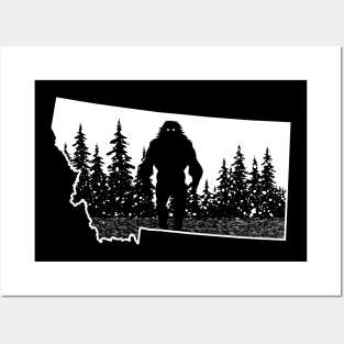 Montana Bigfoot Posters and Art